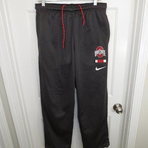 Mens Nike Ohio State Buckeyes Gray Sweatpants Size Large Dri-Fit